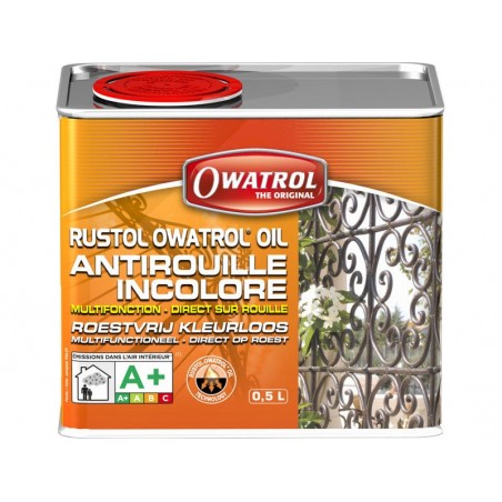 Protection Antirouille Extérieur - Intérieur Rustol Owatrol Incolore 0.5 L
