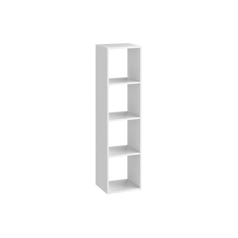 Etagère décoratif blanc H.139.3xL.36xP.31cm