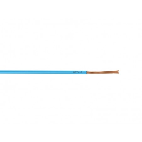 Fil électrique 2.5 MmÂ² H07Vu En Couronne De 5M Bleu
