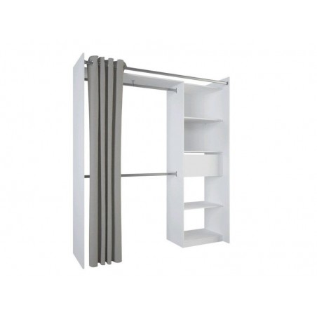 Kit dressing blanc New star H. 200 x l. 1228 à 1772 x p. 50 cm