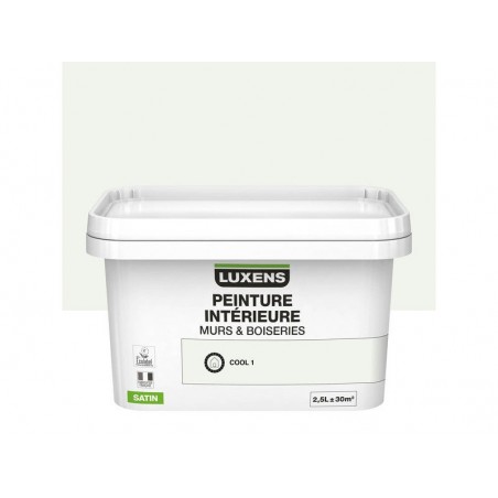 Peinture Mur Et Boiserie Luxens Cool 1 SatinÃ© 2.5 L