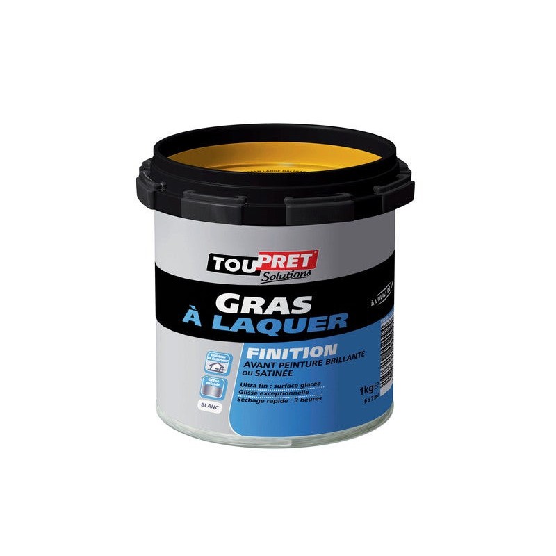 Enduit Gras à Laquer Toupret Gras à Laquer 1 Kg En PÃ¢te Intérieur - Extérieur
