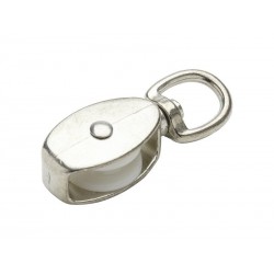 Poulie à Oeil Pivot Zamak Nickelé Standers Diam.30 X L.86 X