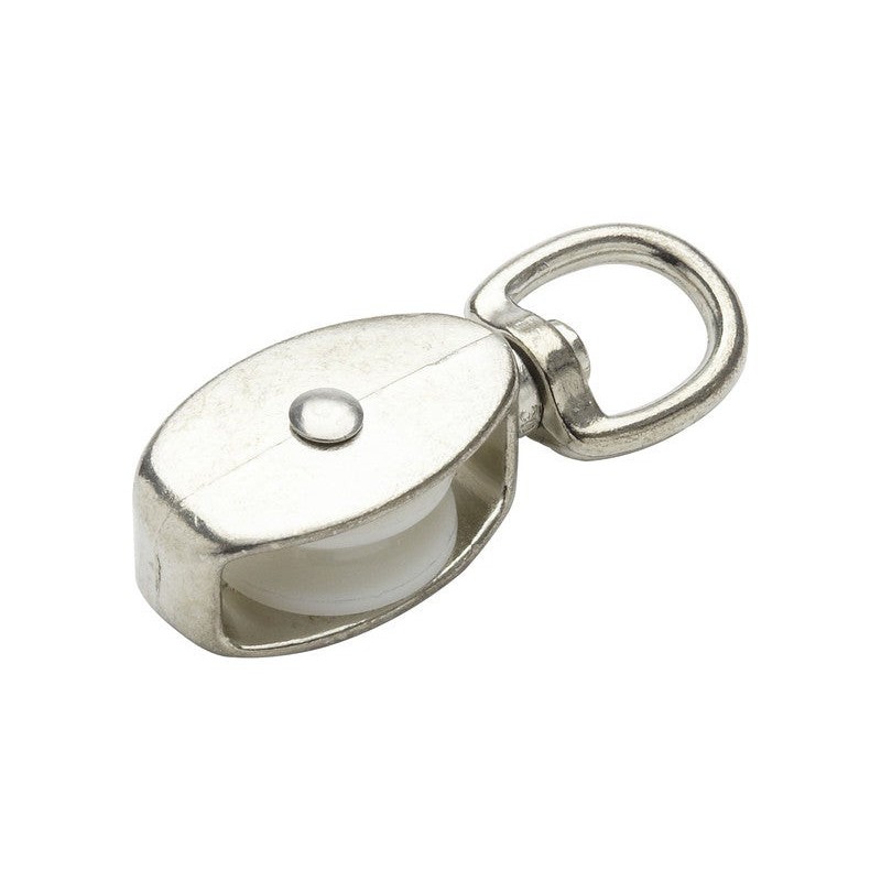 Poulie à Oeil Pivot Zamak Nickelé Standers Diam.30 X L.86 X