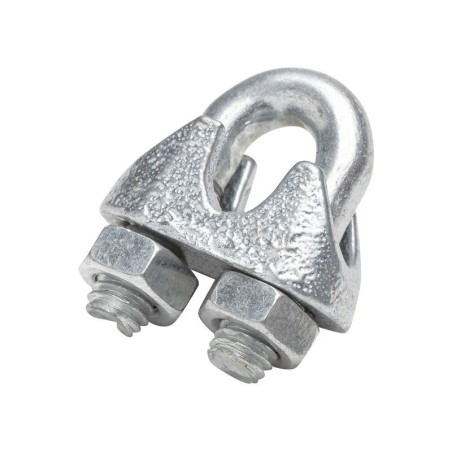 Lot de 2 Serre-Câbles Acier Zingué Standers Diam.5 X L.11 X L.9 Mm