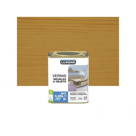 Vernis meuble et objets  chêne  Doré Mat