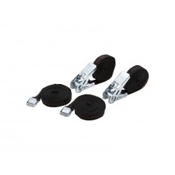 Lot de 2 sangles à cliquet 25Mmx5M Et 2 Sangles à Boucle 25Mmx2.5M