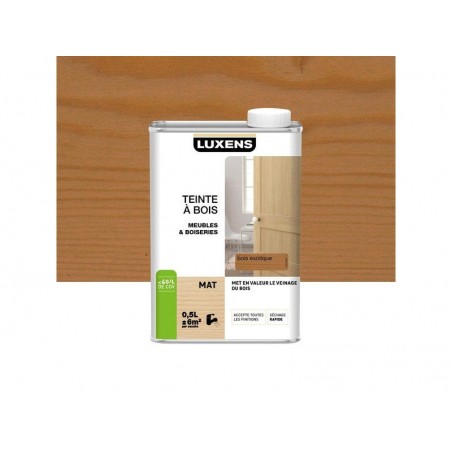Teinte a bois LUXENS 0.5L bois exotique mat
