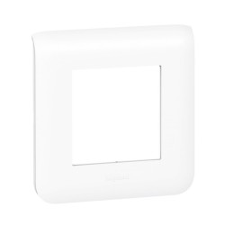 Plaque de finition Mosaic pour 2 modules blanc