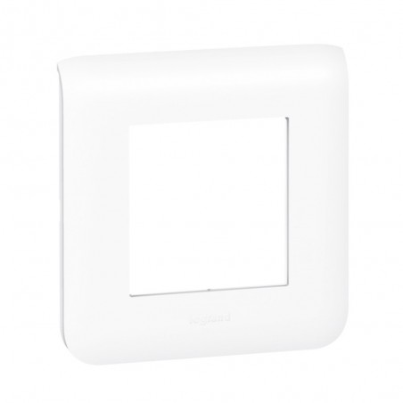 Plaque de finition Mosaic pour 2 modules blanc