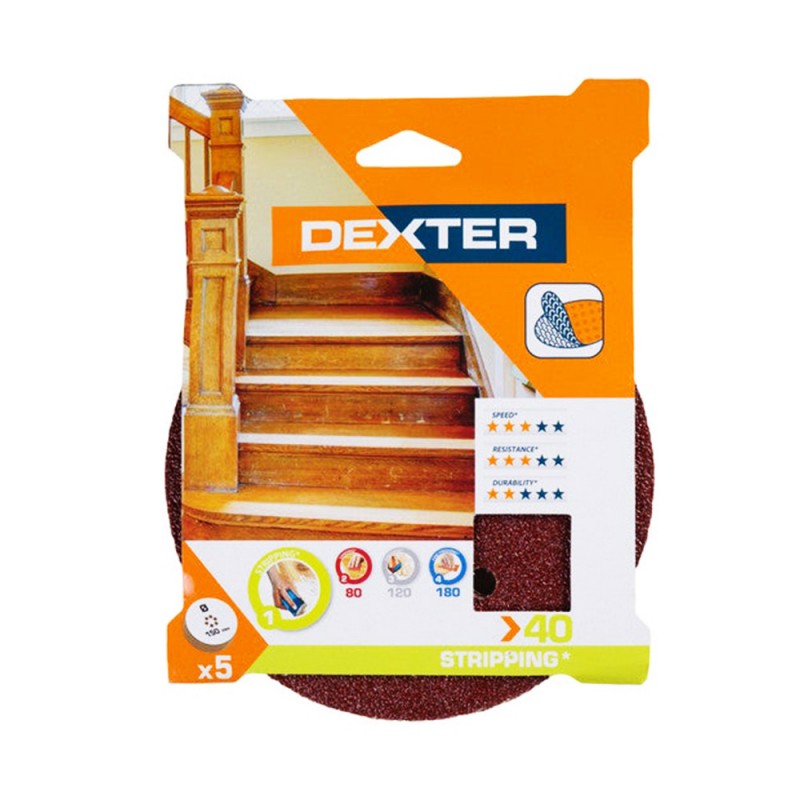 Abrasif excentrique diamètre 150 grain 40 Lot de 5