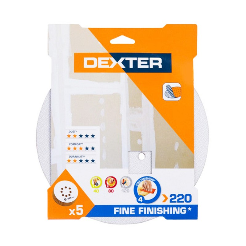 Abrasif excentrique platre diametre 225 grain 220 Lot de 5