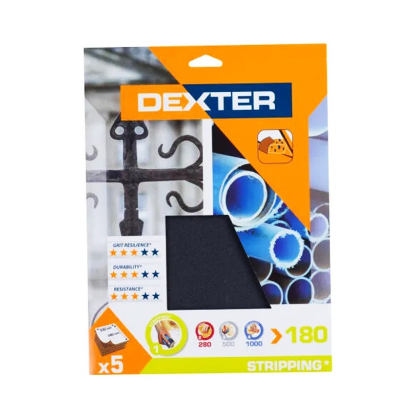 Abrasif main carrosserie 230x280 grain 500 Lot de 5