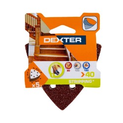 Abrasif triangle 93x93 grain 40 Lot de 5 DX