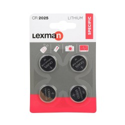 Pile bouton electr cr2025x4