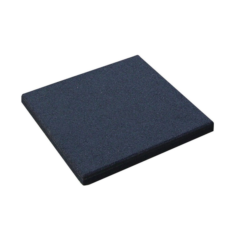 Dalle anti-vibratoire 60x60cm Noire coutchouc recyclé -  - meilleure qualité