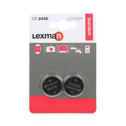 Pile bouton electr cr2430 lith x2