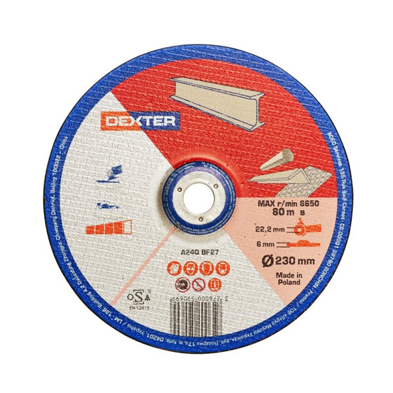 Disque métal acier acier 230x6x222