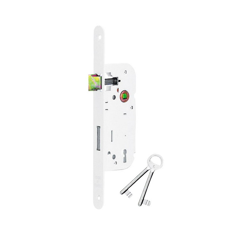 Serrure encastrer cle l 40 bout rondsous blister