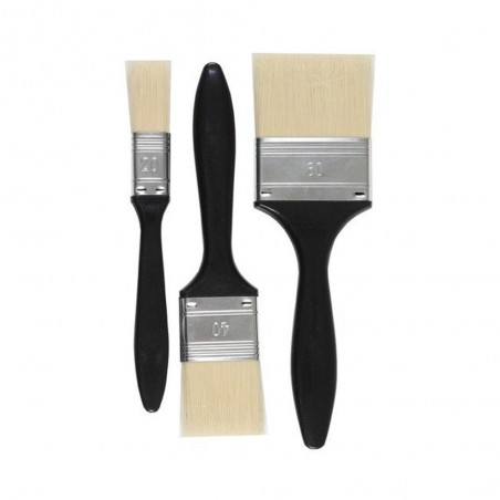 Pinceau plat lot 3 20/40/60mm 1er prix -  - meilleure qualité