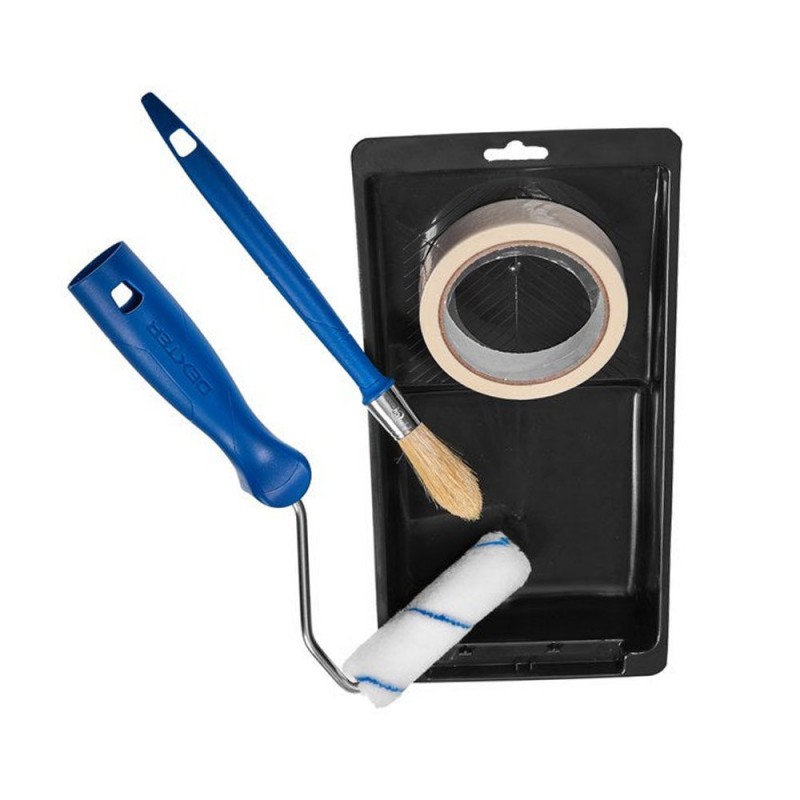 Kit mur/plafond rouleau+bac 110+pinceau 40+adhesif -  - meilleure qualité