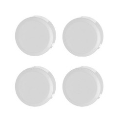 Fixation miroir salle de bain blanc ronde x4 -  - meilleure qualité