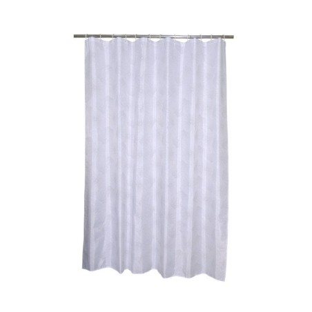 Rideau de douche élégant 180x200cm textile blanc -  - meilleure qualité