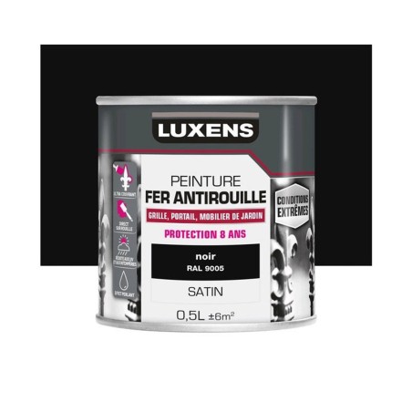 Peinture fer extérieur noir satine 0