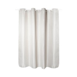 Rideau de douche textile blanc 180x200cm easyclip maya -  - meilleure qualité