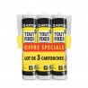 Colle multi-usage montage acryl transparent 3x310ml axton -  - meilleure qualité