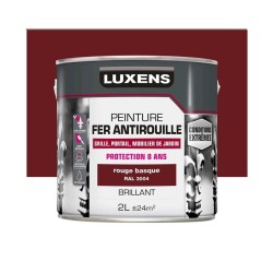 Peinture fer extérieur rouge brillant 2l -  - meilleure qualité