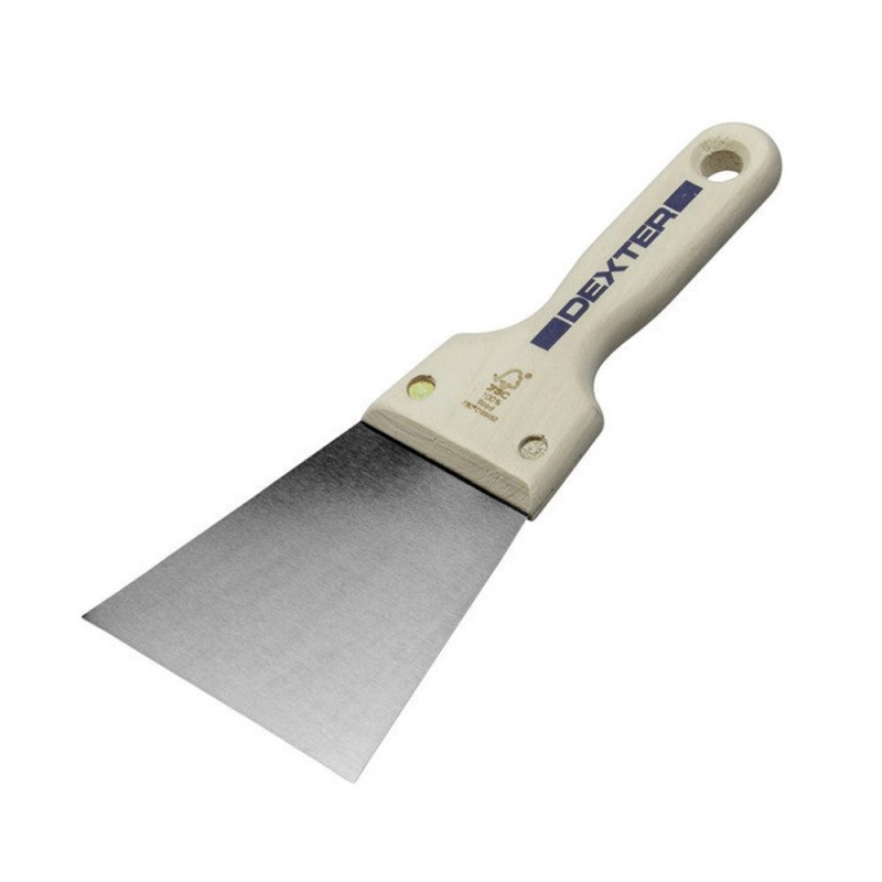 Couteau à  enduire  acier 10cm manche bois -  - meilleure qualité