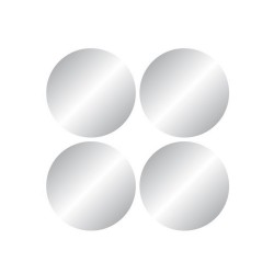 Miroir de salle de bain diamètre 15 cm bords polis x4 -  - meilleure qualité