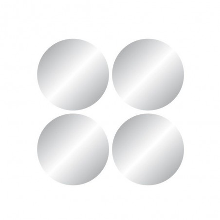 Miroir de salle de bain diamètre 15 cm bords polis x4 -  - meilleure qualité