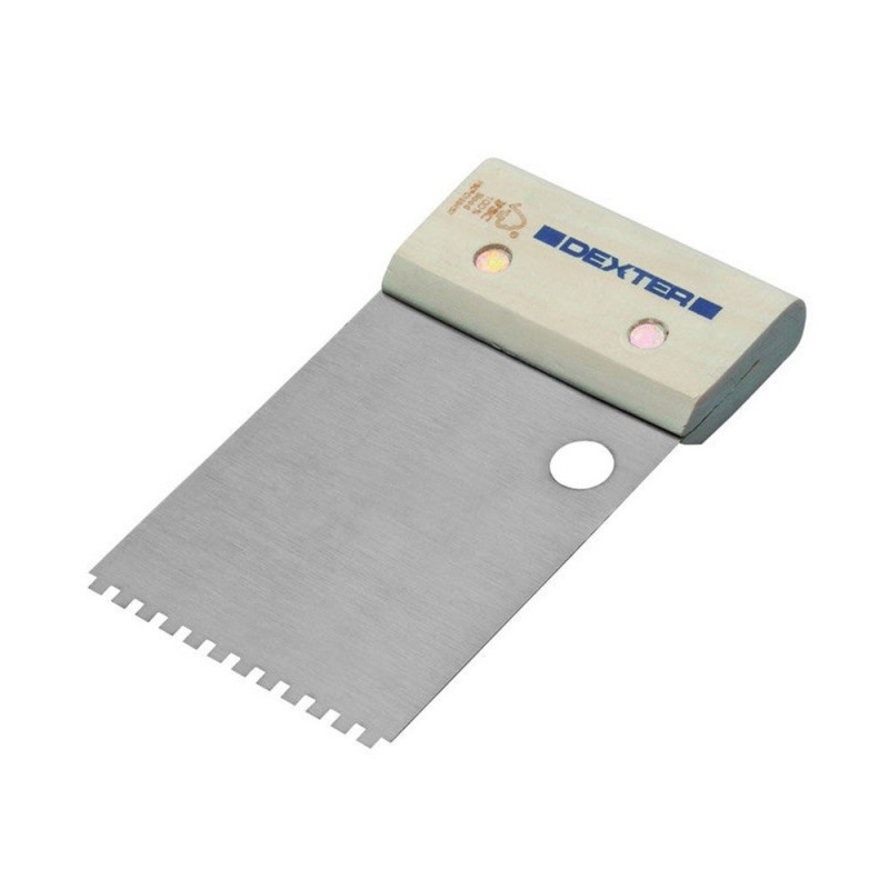 Peigne à  colle pour lino et moquette  8cm lame acier manche bois -  - meilleure qualité