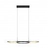 Suspension noir-doré ledLanacera 2X125-155W L965 H150
