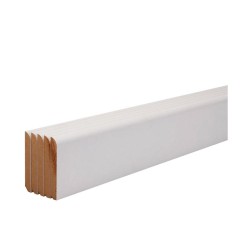 Plinthe arrondie M.D.F. Prépeint 10 X 70 2M Le Lot de 5 lgs