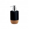 Distributeur de savon odemira noir/naturel à  poser -  - meilleure qualité