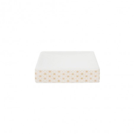 Porte-savon bohème blanc/or -  - meilleure qualité