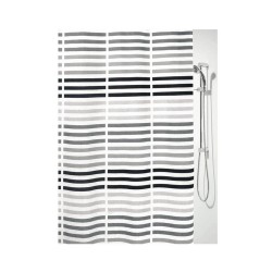 Rideau de douche textile 180x200cm derek noir -  - meilleure qualité