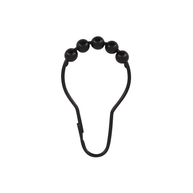 Anneaux douche 7.5cm x12 noir sensea -  - meilleure qualité