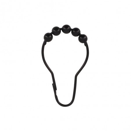Anneaux douche 7.5cm x12 noir sensea -  - meilleure qualité
