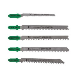 Lame de scie sauteuse bois coupe droite lot 5