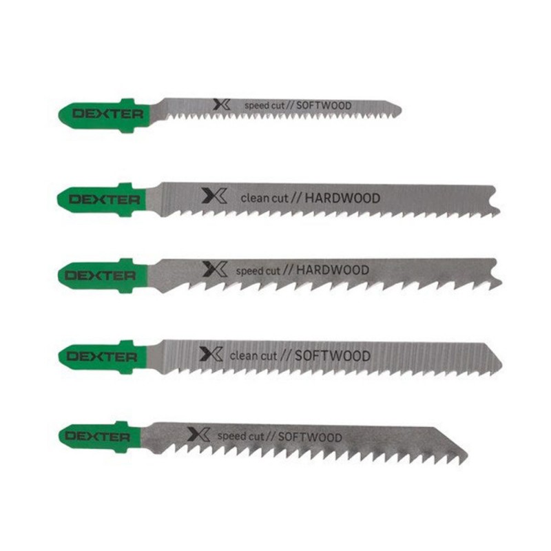 Lame de scie sauteuse bois coupe droite lot 5