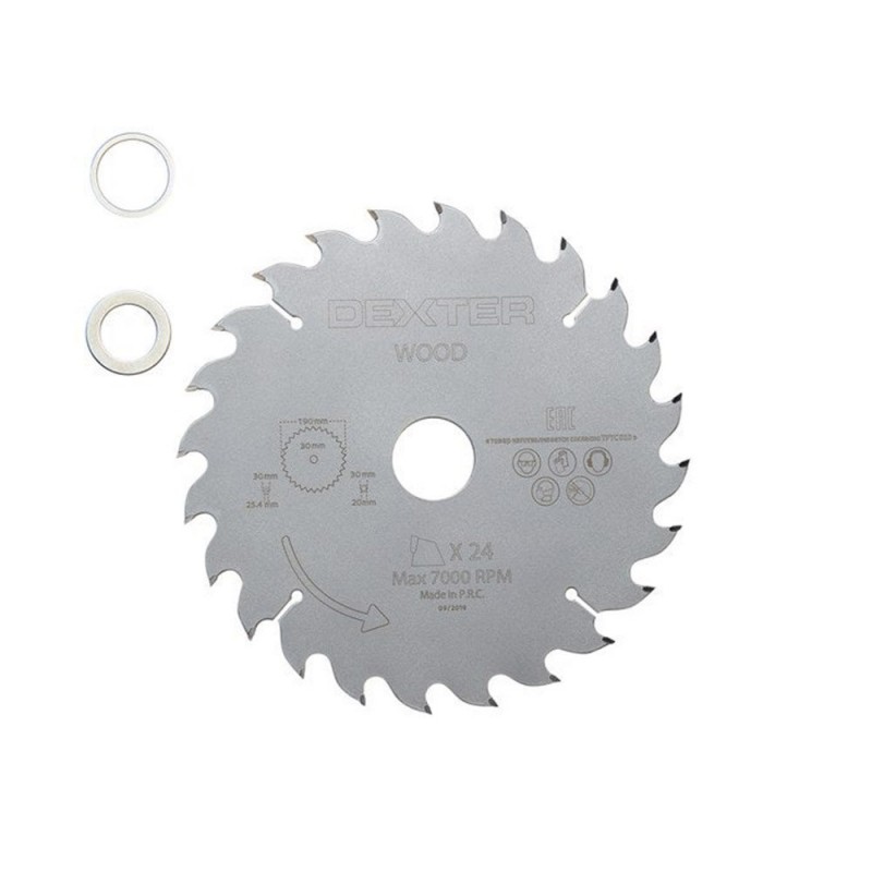 Lame de scie circulaire bois dur 190x30mm coupe rapide