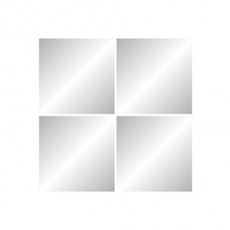 Miroir de salle de bain 20x20cm bords polis x4