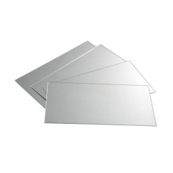 Miroir de salle de bain 15x30 cm bords polis lot 4