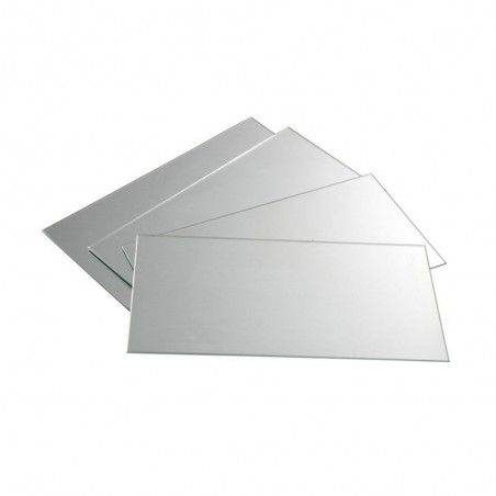 Miroir de salle de bain 15x30 cm bords polis lot 4