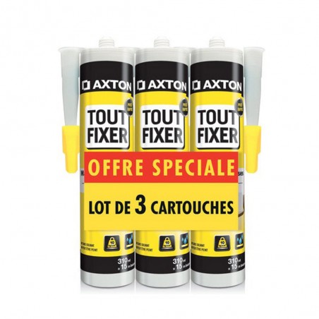 Colle multi-usage acrylique blanc 3x310ml axton