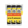 Colle multi-usage acrylique blanc 3x310ml axton